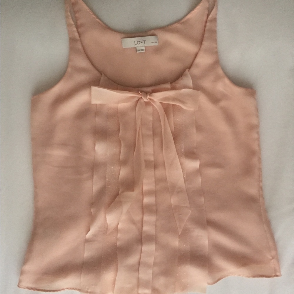 Pink Loft Ruffle Bow Camisole